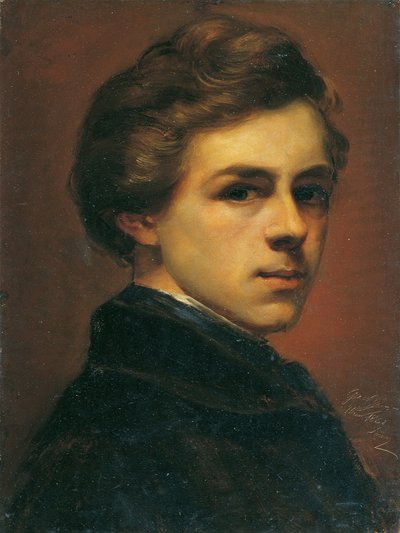 自画像 作： Gustav Gaul