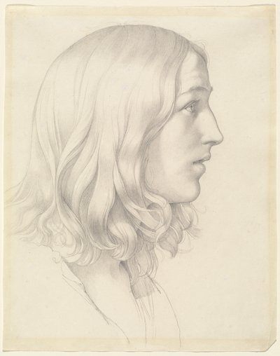 若い男の頭 作： Gustav Heinrich Naeke