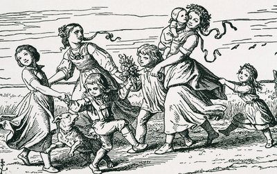 Paul Hakenholzによる「Hochland」のイラスト（彫刻） 作： Gustav Karl Ludwig Richter Richter