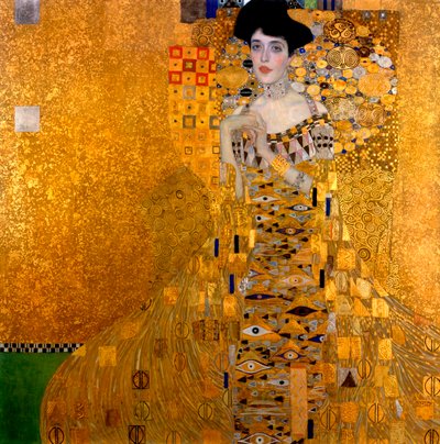 アデルブロッホバウアーI、1907年 作： Gustav Klimt