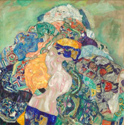 赤ちゃん（クレードル）、1917-18 作： Gustav Klimt