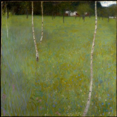 白樺の農家（若い白樺） 作： Gustav Klimt
