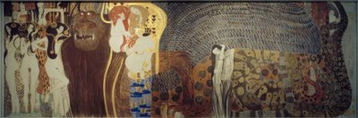 ベートーベンフリーズ-敵の力 作： Gustav Klimt