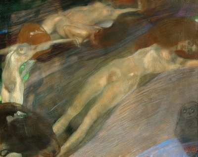 水を移動します。 1898 作： Gustav Klimt