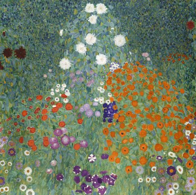 フラワーガーデン、1905-07 作： Gustav Klimt