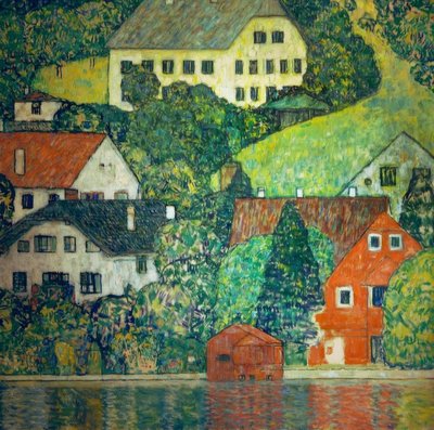 Unterach am Atterseeの家 作： Gustav Klimt
