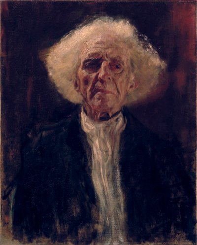 盲目の男 - グスタフ・クリムト (1862-1918) の絵画、キャンバスに油彩 作： Gustav Klimt