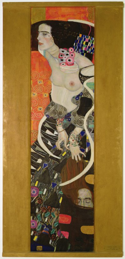 ジュディスII（サロメ）1909年（キャンバスに油彩） 作： Gustav Klimt