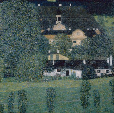 アッターゼー湖 II のチェンバー城 作： Gustav Klimt