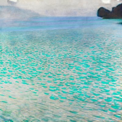 アッターゼー湖 作： Gustav Klimt