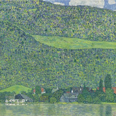 アッターゼーのリッツバーグ、1914-1915 作： Gustav Klimt