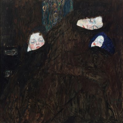 2人の子供を持つ母親 作： Gustav Klimt