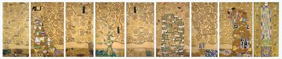 ブリュッセルのストクレ邸食堂のためのモザイク・フリーズの制作図9点 作： グスタフ・クリムト
