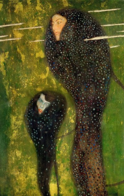 ニンフシルバーフィッシュ、1899年 作： Gustav Klimt