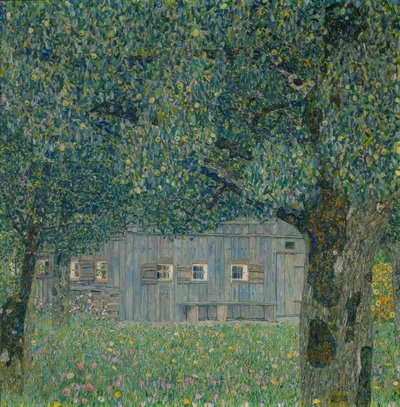 アッパーオーストリアの農家 作： Gustav Klimt