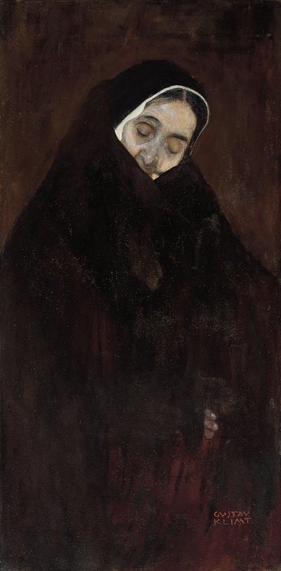 歳の女性、1909 作： Gustav Klimt