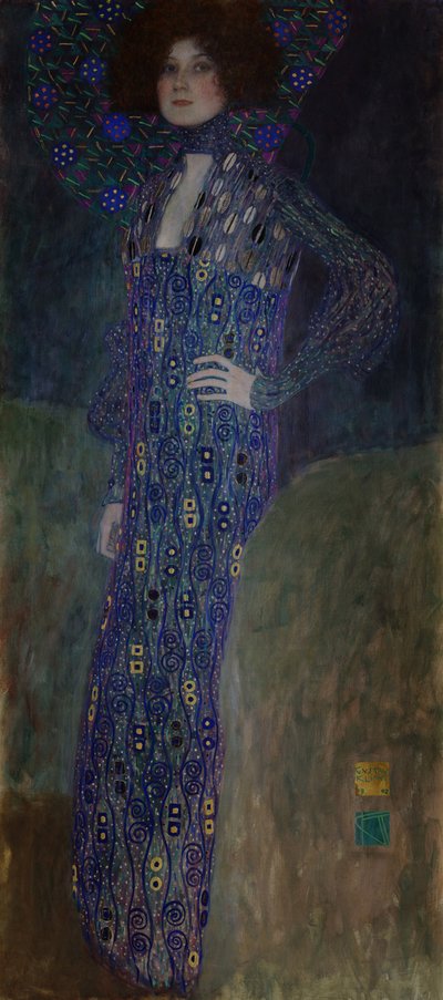 エミリー・フレーゲの肖像、1902 作： Gustav Klimt