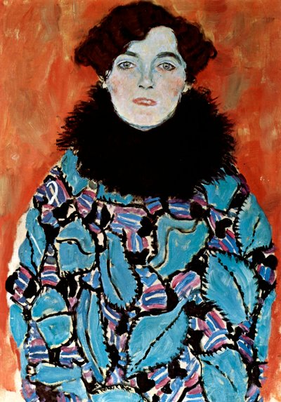 ヨハンナ・シュタウデの肖像、1917-1918 作： Gustav Klimt