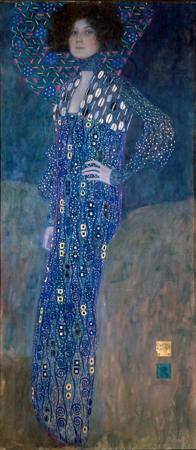 フロージェ夫人の肖像 作： Gustav Klimt