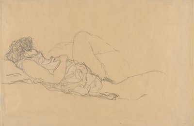 眠る女 作： Gustav Klimt