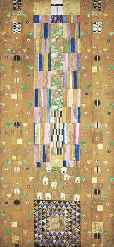 ストクレ フリーズ、詳細: 騎士、1905-1909 年。 作： Gustav Klimt