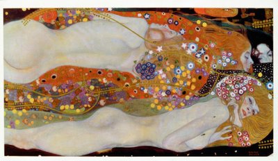 水ヘビII 作： Gustav Klimt
