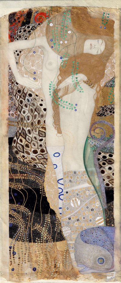 ウォーターサーペンツI 作： Gustav Klimt