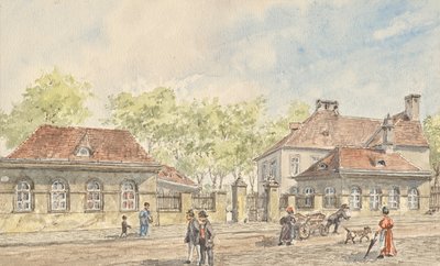ウィーン ラントシュトラーセのホールヴェガッセ 作： Gustav Korompay