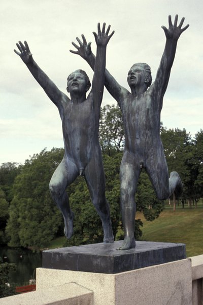 sculpture, Frognerparken, Oslo, Norway, Europe 作： Gustav Vigeland