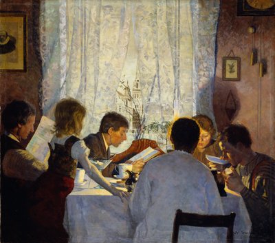 朝食II。朝の気分 作： Gustav Wentzel