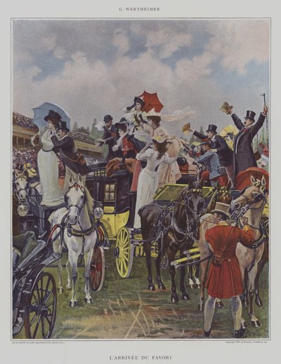 LArrivee du Favori（お気に入りの到着） 作： Gustav Wertheimer