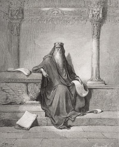 ソロモン、ドーアの「聖なる聖書」の挿絵 作： Gustave (after) Dore