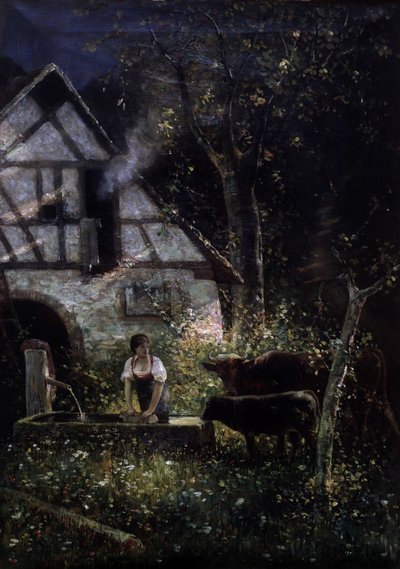 最初の光線 作： Gustave Adolphe Jundt