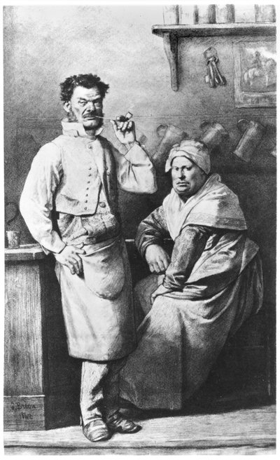 テナルディエ、ヴィクトルユーゴー作「レミゼラブル」のイラスト（1802-85）1862 作： Gustave Brion