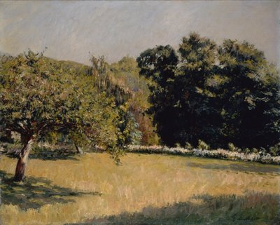 トゥルーヴィルの庭 作： Gustave Caillebotte