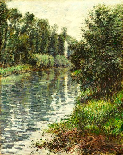 セーヌ川の小さな枝、アルジャントゥイユ、1888年〜90年 作： Gustave Caillebotte