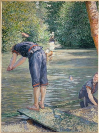 入浴者 作： Gustave Caillebotte