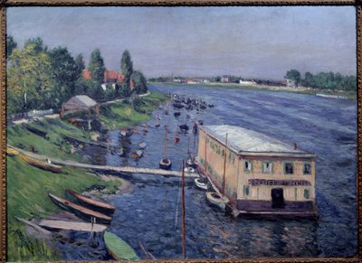 アルジャントゥイユのボートガレージGustave Caillebotte（1848-1894）の絵画 作： Gustave Caillebotte