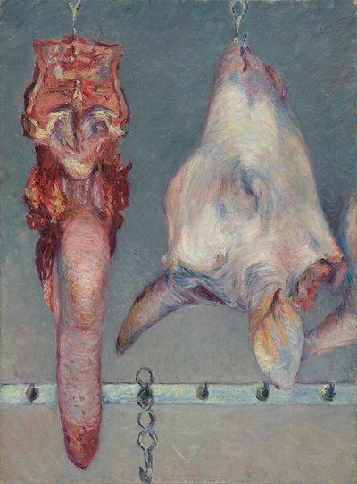 子牛の頭と牛の舌 作： Gustave Caillebotte