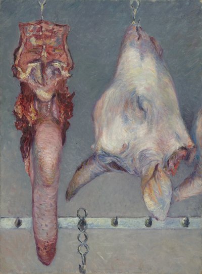 子牛の頭と牛の舌、1882年頃 作： Gustave Caillebotte