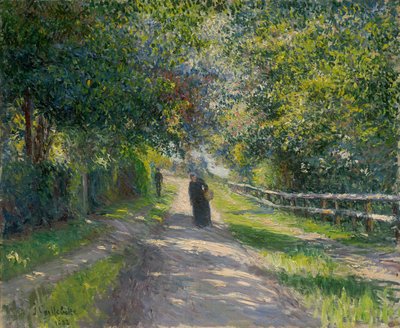 ドイツ語：トゥルーヴィルのヴィラ・デ・フルール通り トゥルーヴィルのヴィラ・デ・フルール通り 作： Gustave Caillebotte