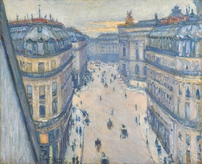 ハレヴィ通り、7階からの眺め 作： Gustave Caillebotte
