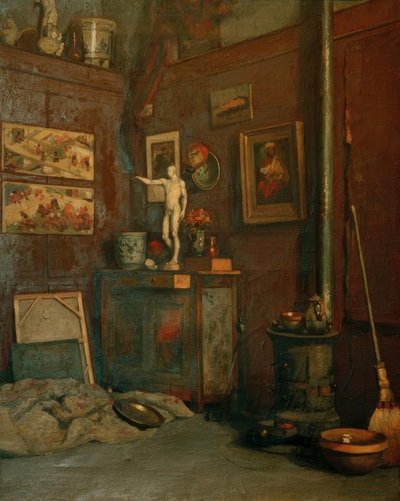 ワークショップのインテリア 作： Gustave Caillebotte