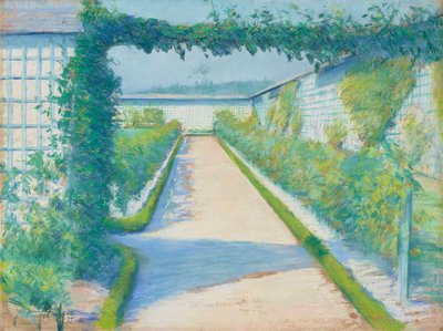 野菜園、イエール、1877 作： Gustave Caillebotte