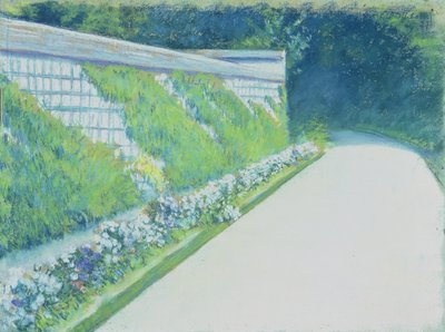 イエールの菜園の壁 作： Gustave Caillebotte