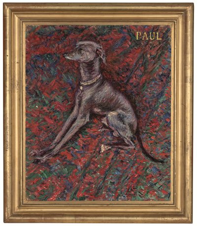 犬「ポール」 1886年頃（油彩・キャンバス） 作： Gustave Caillebotte