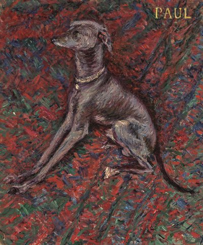 犬「ポール」 1886年頃（油彩・キャンバス） 作： Gustave Caillebotte