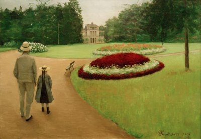 イエールのプロパティパーク 作： Gustave Caillebotte