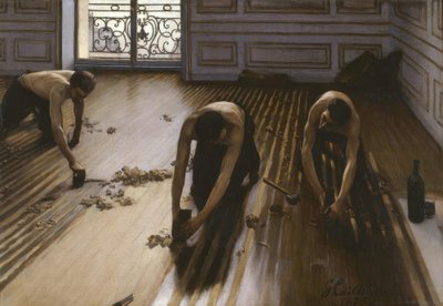 寄せ木張り 作： Gustave Caillebotte