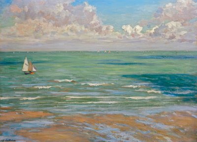 マリン（od。マリン、Villersのレガッタ） 作： Gustave Caillebotte